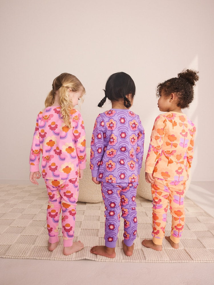 Pink/Purple Retro Floral Print Snuggle