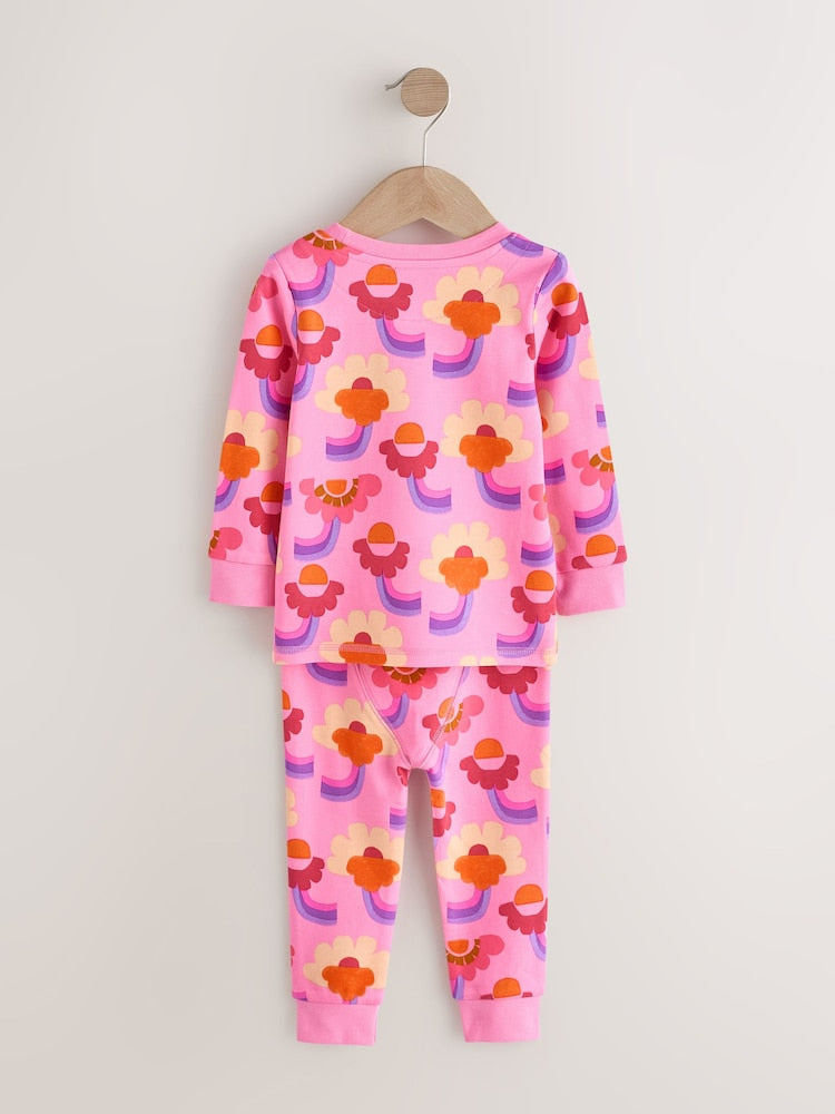 Pink/Purple Retro Floral Print Snuggle