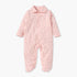 Juniors Floral Print Sleepsuit with Collar and Button Closure - Pink / 12-18 mths