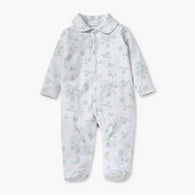 Juniors Floral Print Sleepsuit with Long Sleeves and Button Closure-undefined-image-1