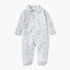 Juniors Floral Print Sleepsuit with Long Sleeves and Button Closure - White / 12-18 mths