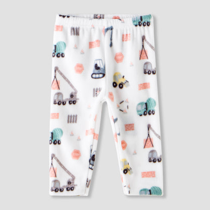 Juniors Pyjama Set with Construction Print - Long Sleeves - Round Neck