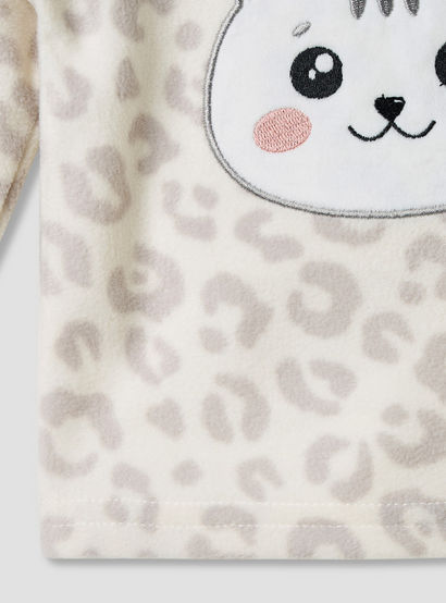 Juniors Pyjama Set with Assorted Print - Polyester - Long Sleeves - Round Neck - Pack of 2-baby-girls-clothing-nightwear-pyjamasets-image-7