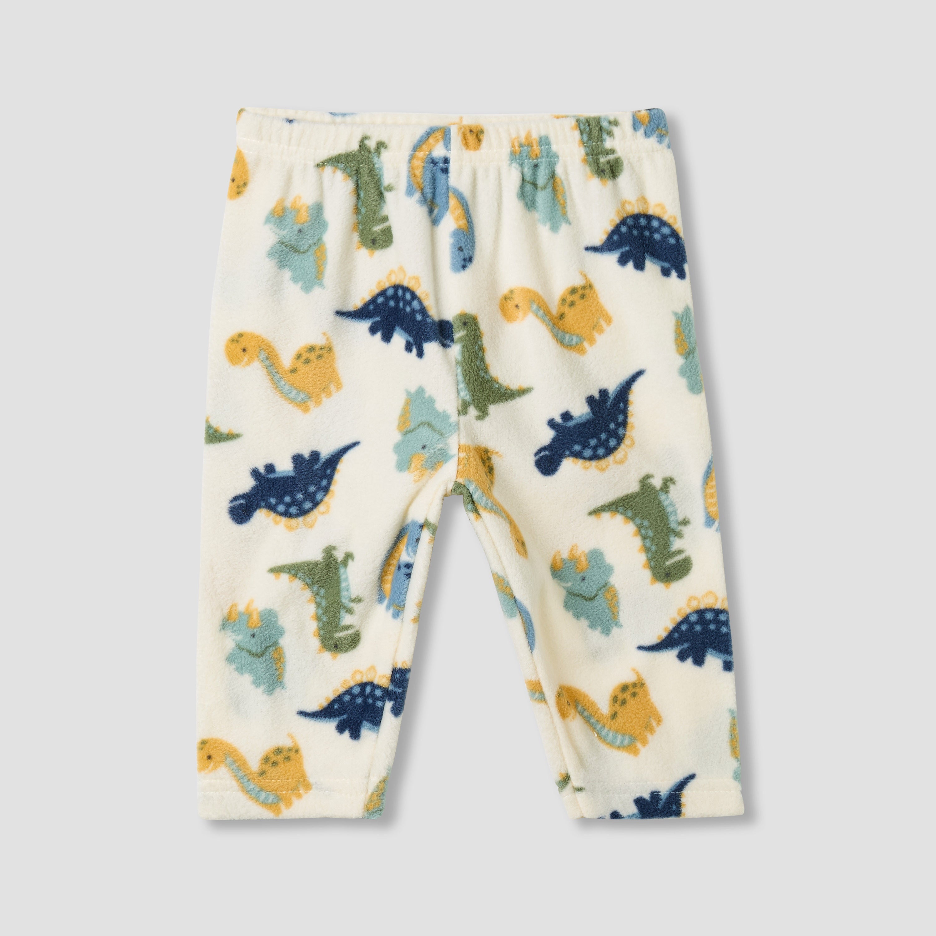 Juniors Pyjama Set with Dinosaur Print - Polyester - Long Sleeves - Round Neck - Set of 2