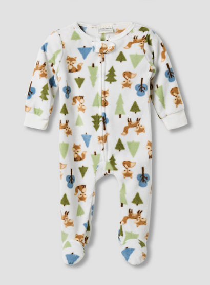 Juniors Round Neck Sleepsuit with Closed Feet - Polyester - Long Sleeves - Set of 2-baby-boys-clothing-nightwear-sleepsuits-image-3
