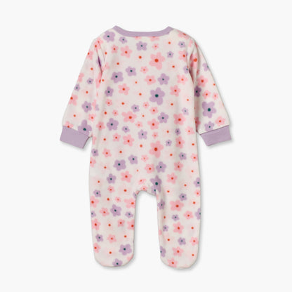 Pack of 2 Juniors Fleece Crew Neck Long Sleeves Sleepsuit with Zip Closure