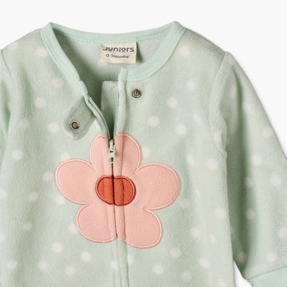 Pack of 2 Juniors Crew Neck Long Sleeves Sleepsuit with Floral Print