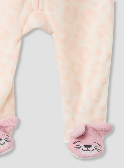 Juniors Round Neck Sleepsuit with Print - Polyester - Long Sleeves - Set of 2-baby-girls-clothing-nightwear-sleepsuits-image-5