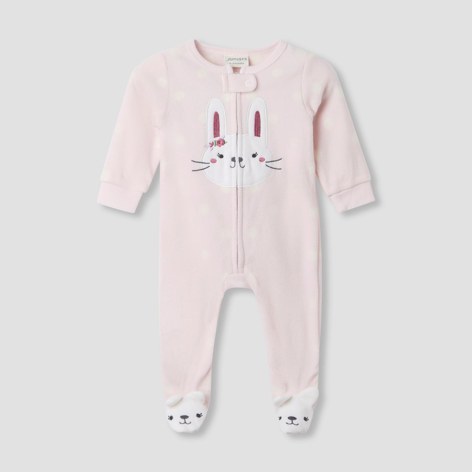 Juniors Round Neck Sleepsuit with Print - Polyester - Long Sleeves - Set of 2