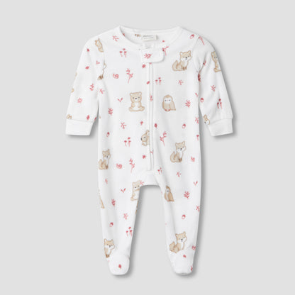 Juniors Round Neck Sleepsuit with Print - Polyester - Long Sleeves - Set of 2