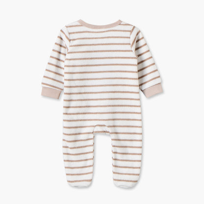 Pack of 2 Juniors Crew Neck Long Sleeves Sleepsuit with Teddy Bear Print