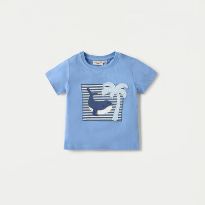 Juniors Printed Crew Neck T-shirt with Short Sleeves - Set of 3