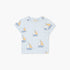 Juniors Printed Crew Neck T-shirt with Short Sleeves - Blue / 12-18 mths