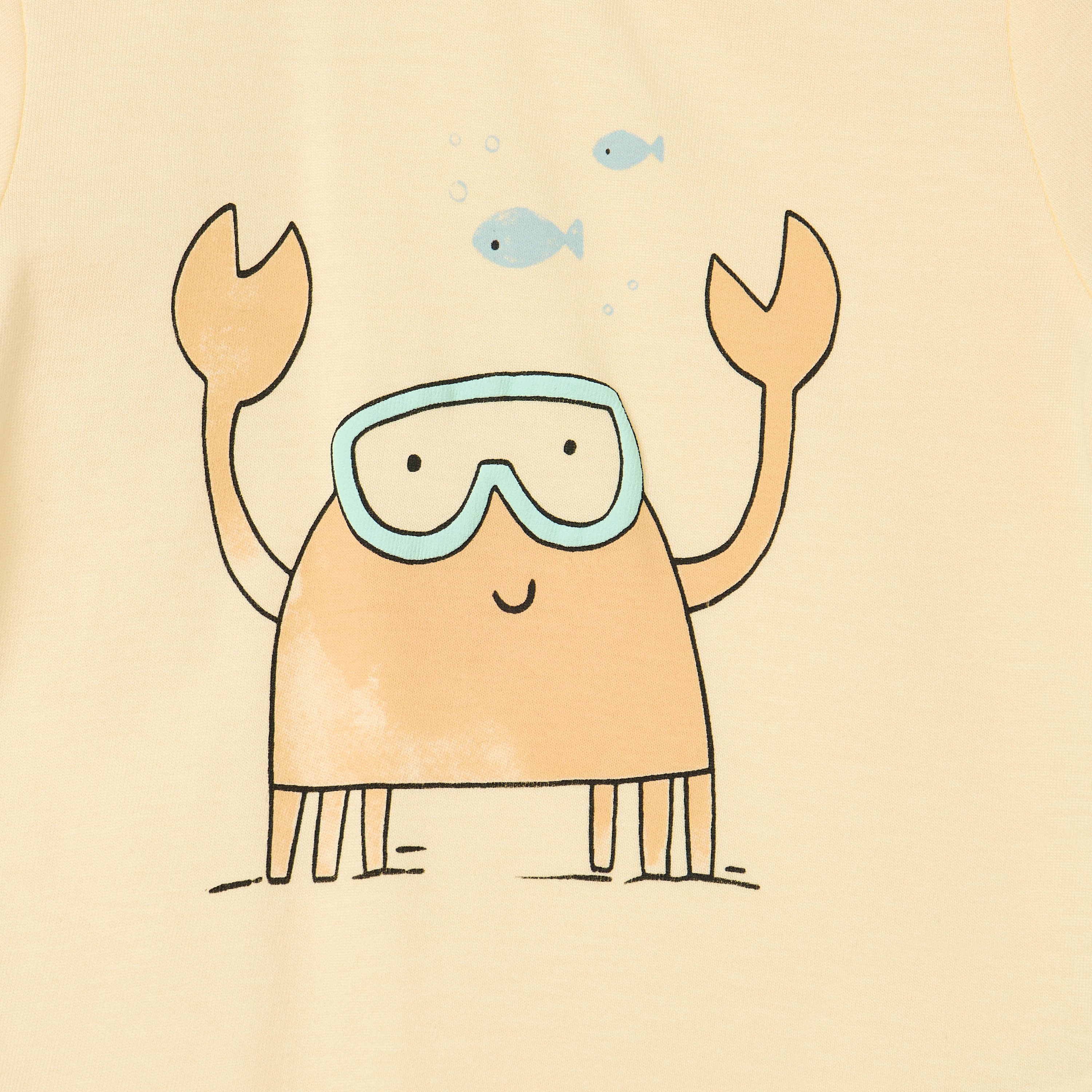 Juniors Printed T-shirt with Short Sleeves