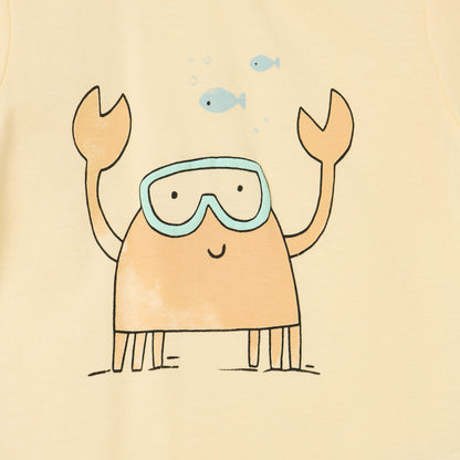 Juniors Printed T-shirt with Short Sleeves
