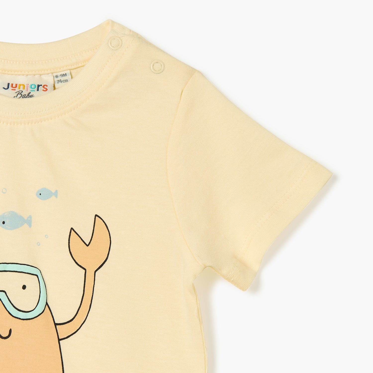 Juniors Printed T-shirt with Short Sleeves