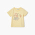 Juniors Printed T-shirt with Short Sleeves - Yellow / 12-18 mths