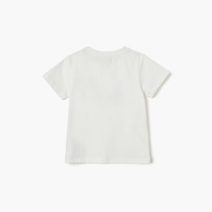 Juniors Printed T-shirt with Short Sleeves
