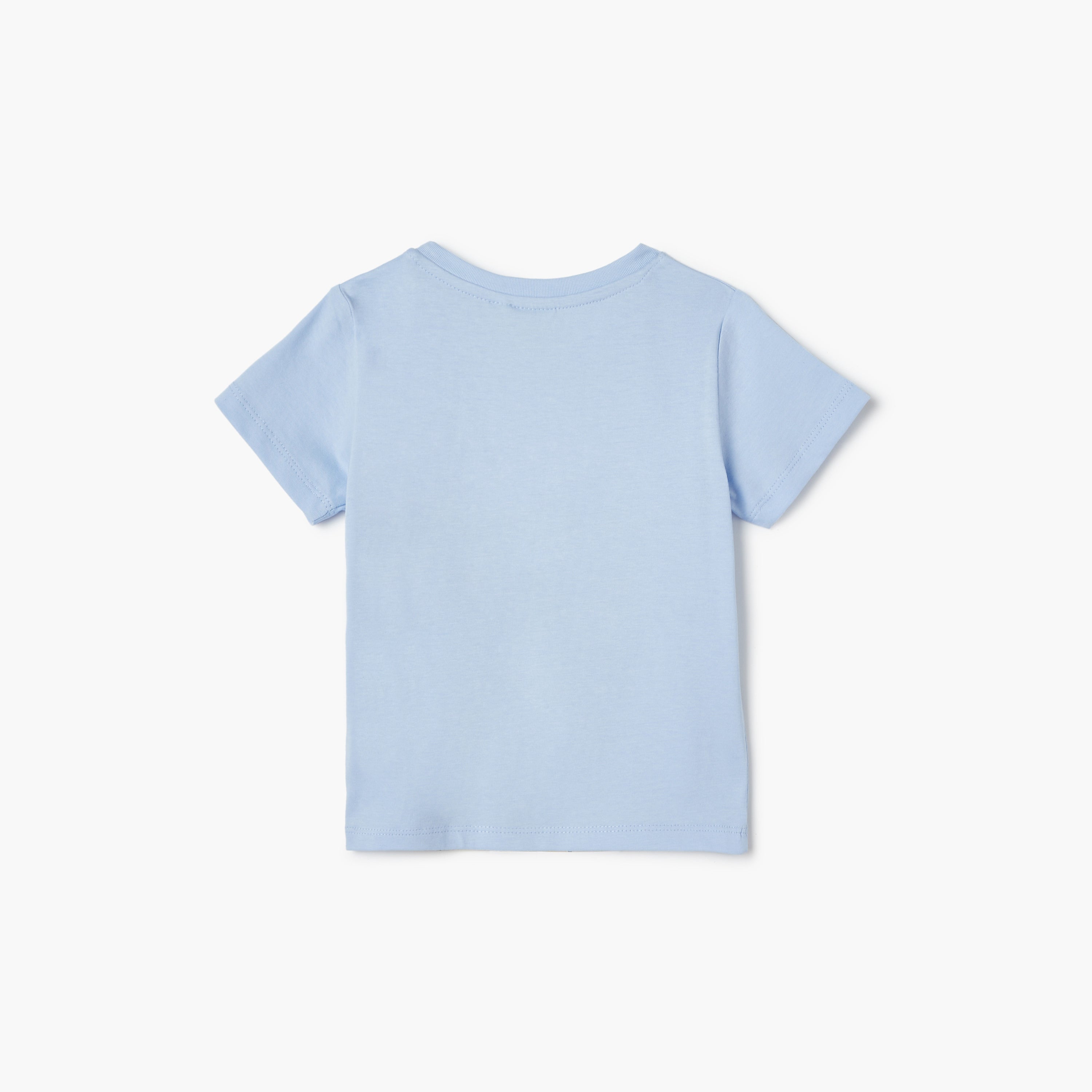 Juniors Tiger Print T-shirt with Short Sleeves