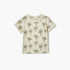 Juniors All-Over Palm Tree Print T-shirt with Short Sleeves - Beige / 12-18 mths