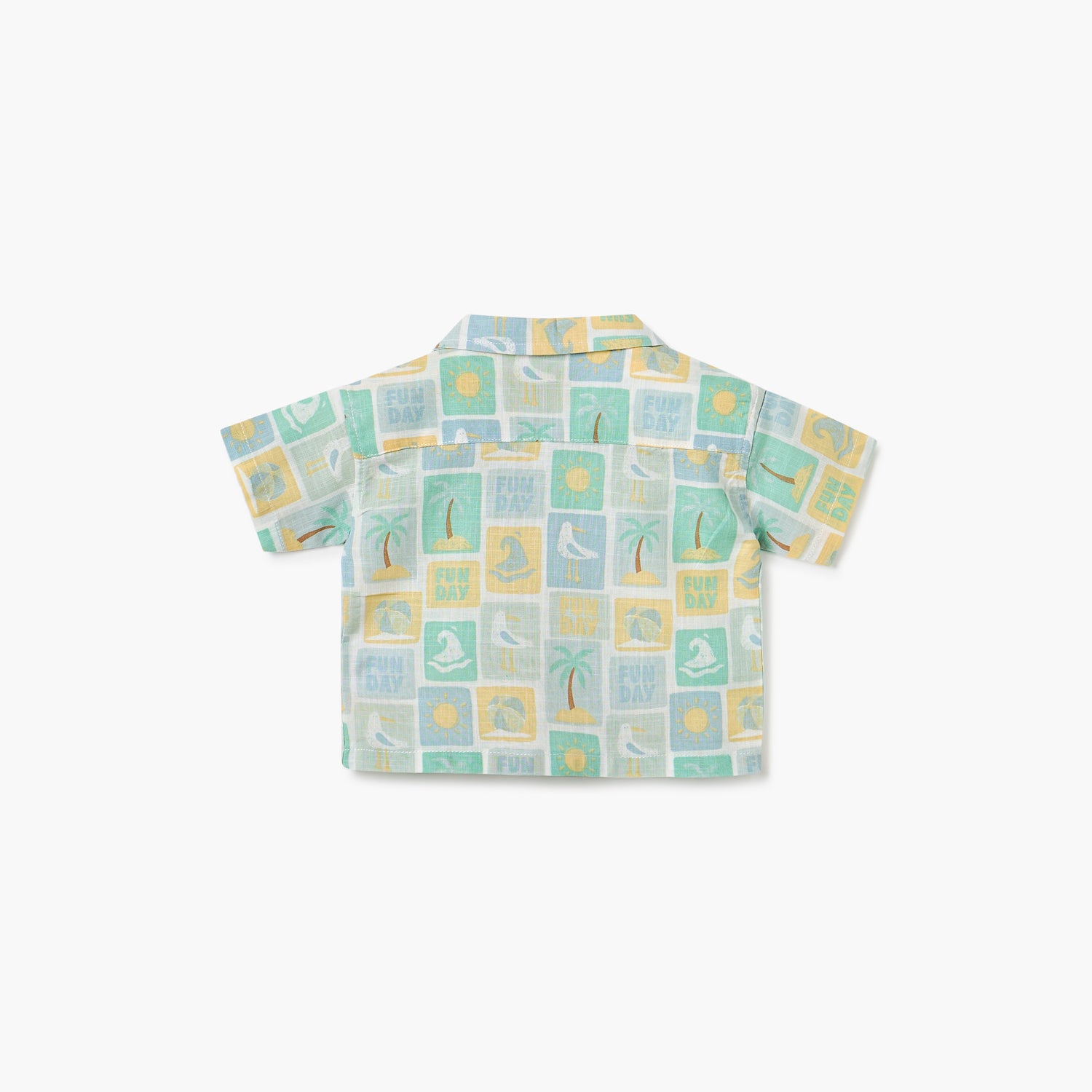 Juniors Printed Shirt with Short Sleeves