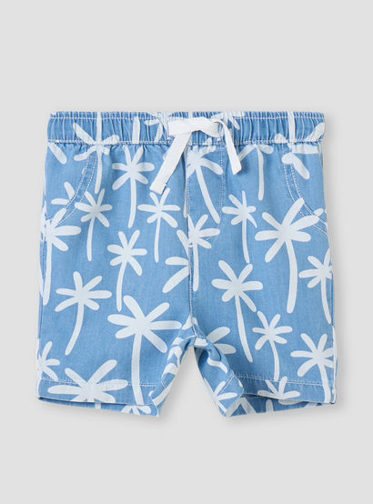 Juniors All-Over Palm Tree Print Shirt and Shorts Set-baby-boys-clothing-setsandcoords-image-3