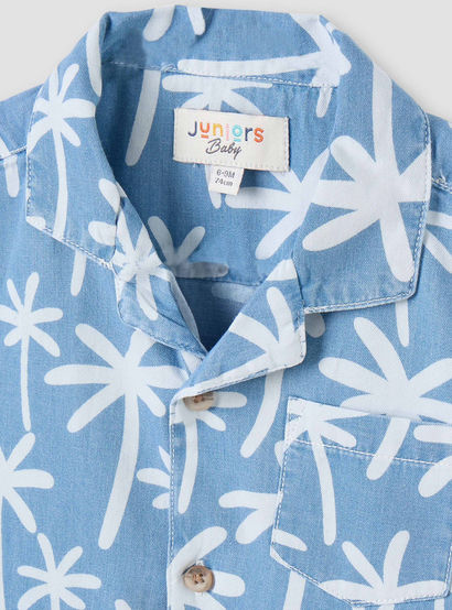Juniors All-Over Palm Tree Print Shirt and Shorts Set-baby-boys-clothing-setsandcoords-image-4