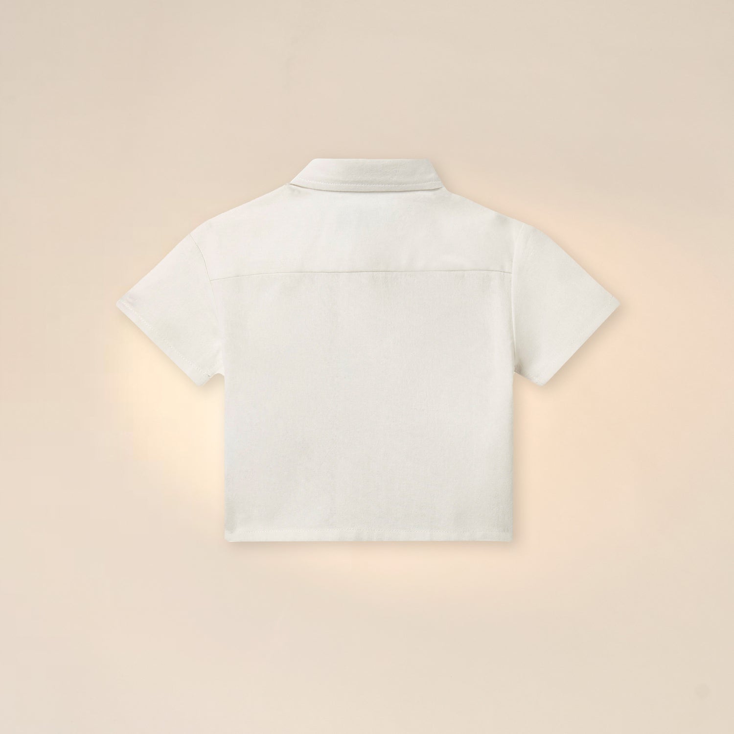Juniors Embroidered Shirt with Short Sleeves