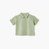 Juniors Stripe Detail Shirt with Short Sleeves - Green / 12-18 mths
