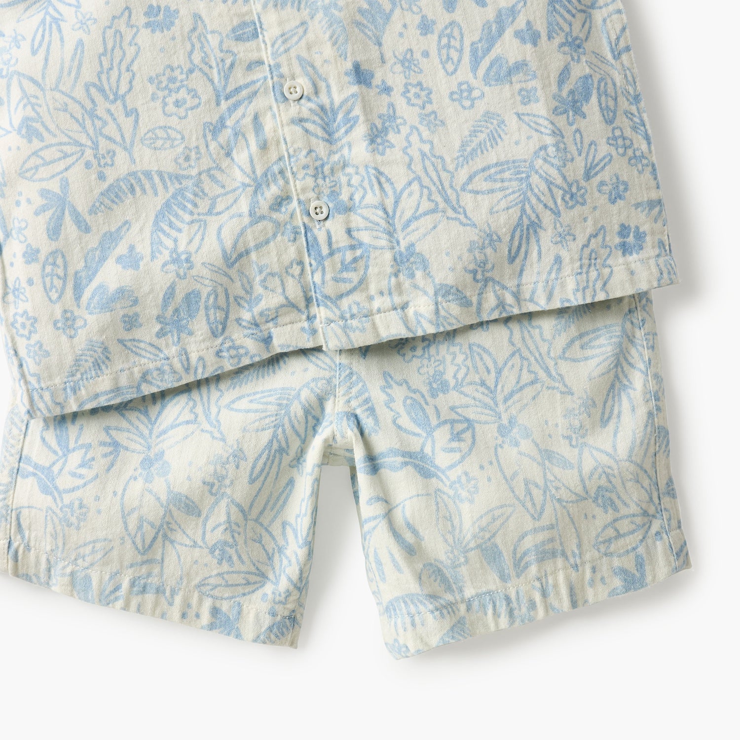 Juniors Printed Shirt and Shorts Set
