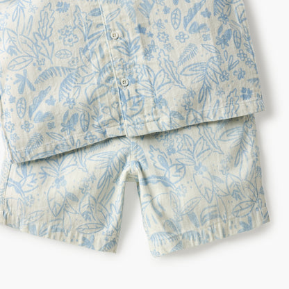 Juniors Printed Shirt and Shorts Set