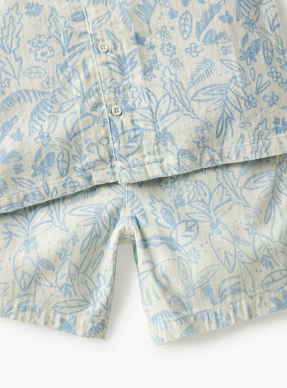 Juniors Printed Shirt and Shorts Set-baby-boys-clothing-setsandcoords-image-5