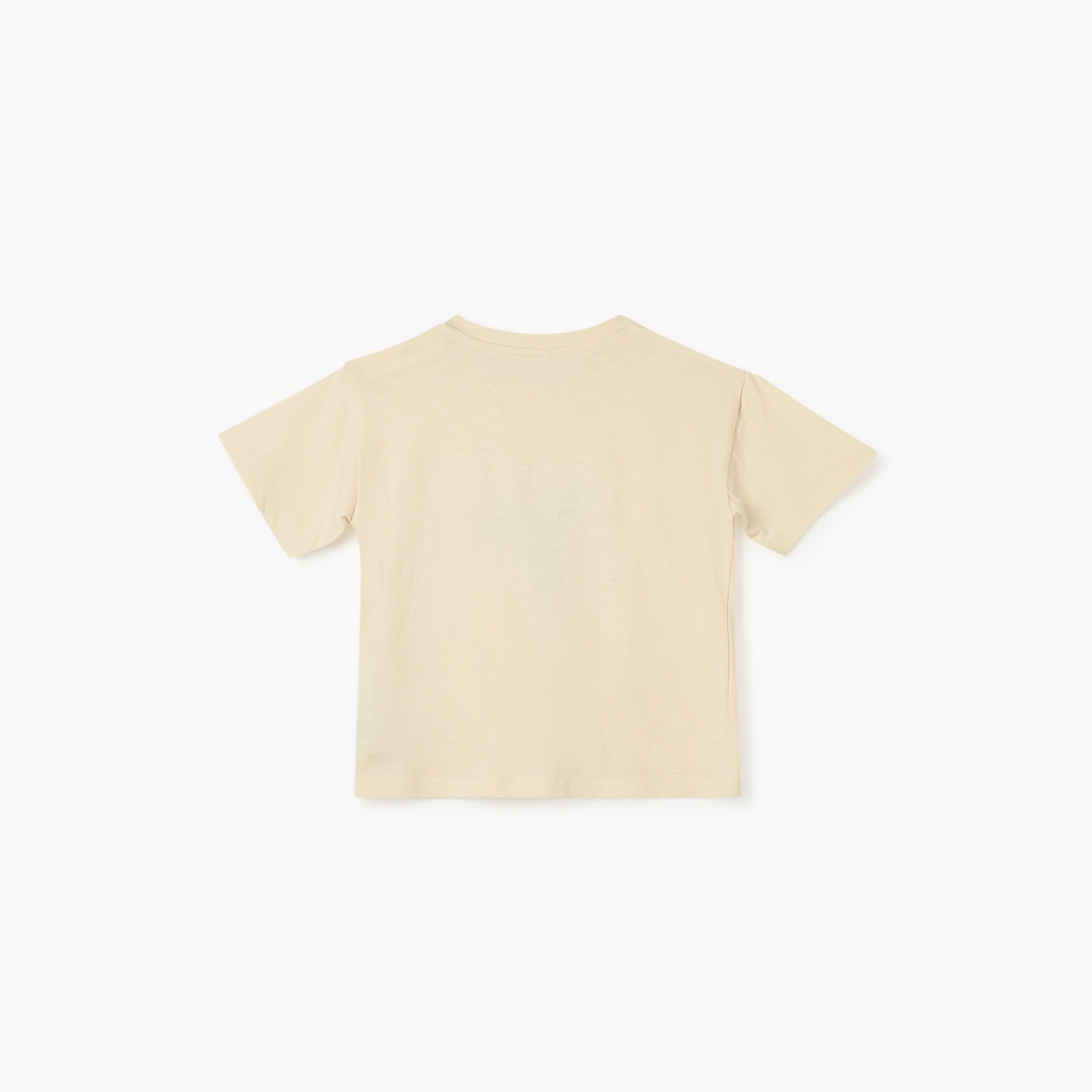 Giggles Tree Print T-shirt with Short Sleeves