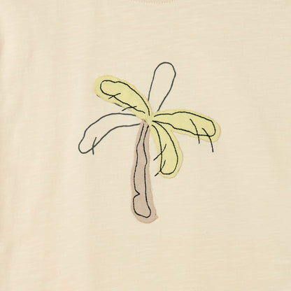 Giggles Tree Print T-shirt with Short Sleeves