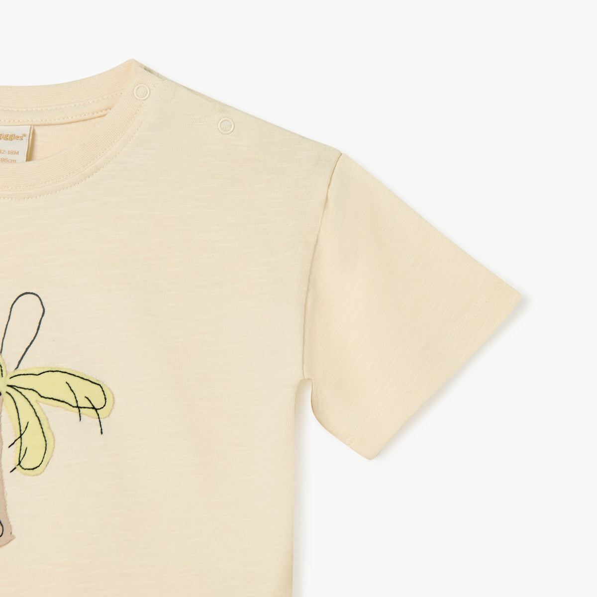 Giggles Tree Print T-shirt with Short Sleeves