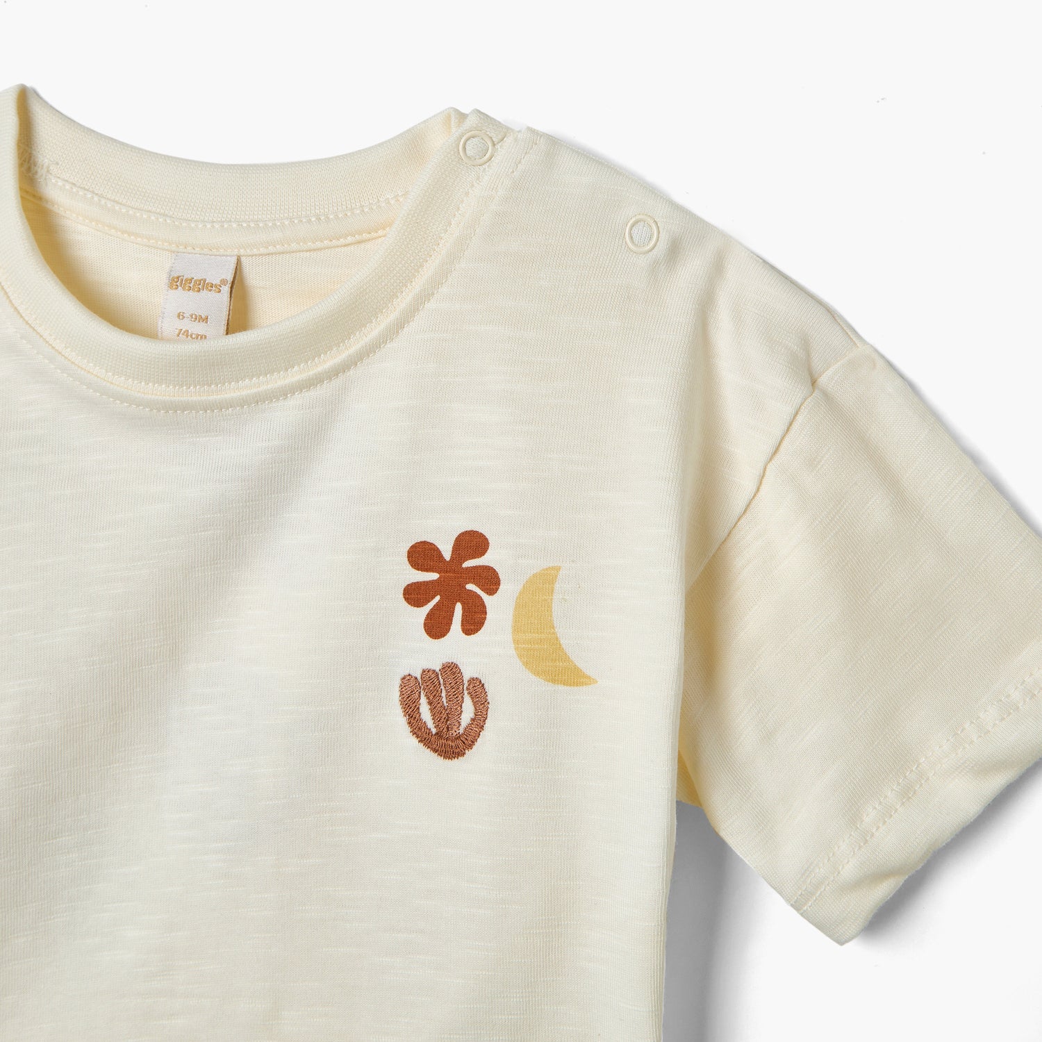 Giggles Printed T-shirt with Short Sleeves