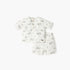 Giggles Printed T-shirt and Shorts Set - White / 18-24 mths