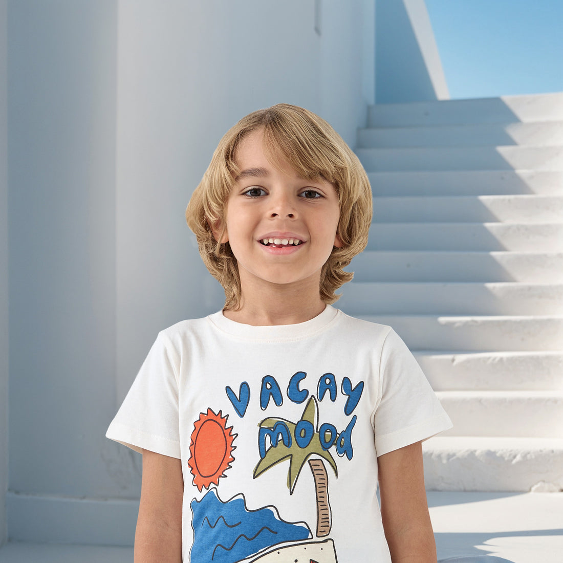 Juniors Printed Crew Neck T-shirt with Short Sleeves - Set of 2