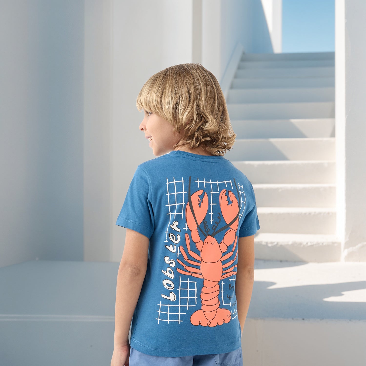 Juniors Printed Crew Neck T-shirt with Short Sleeves - Set of 2