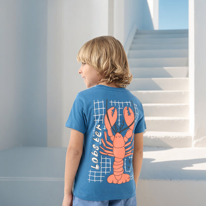 Juniors Printed Crew Neck T-shirt with Short Sleeves - Set of 2