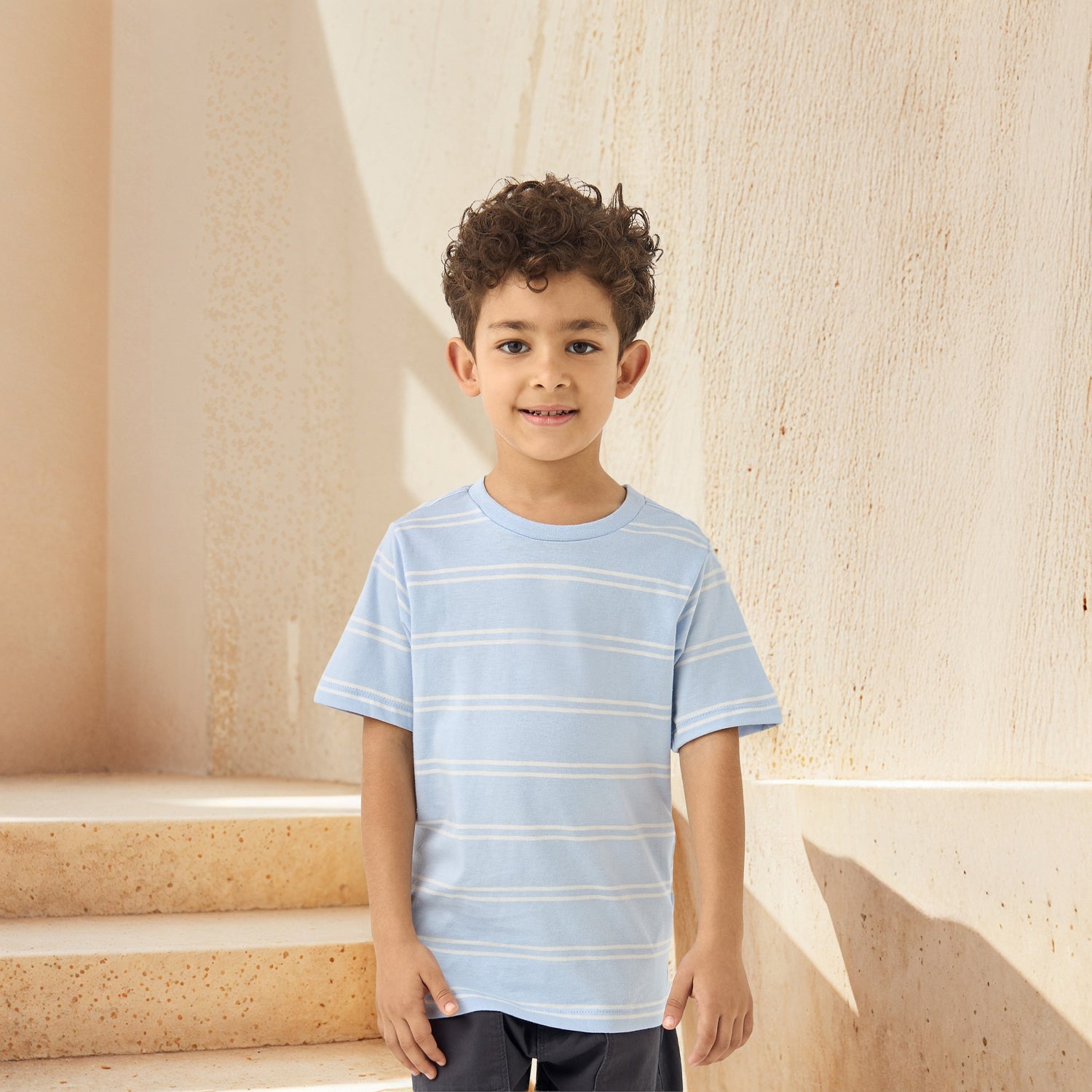 Juniors Printed Crew Neck T-shirt with Short Sleeves - Set of 2