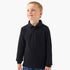 Juniors Collared Long Sleeves Polo T-shirt - Black / 1-2 yrs