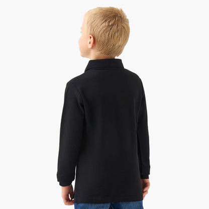 Juniors Collared Long Sleeves Polo T-shirt