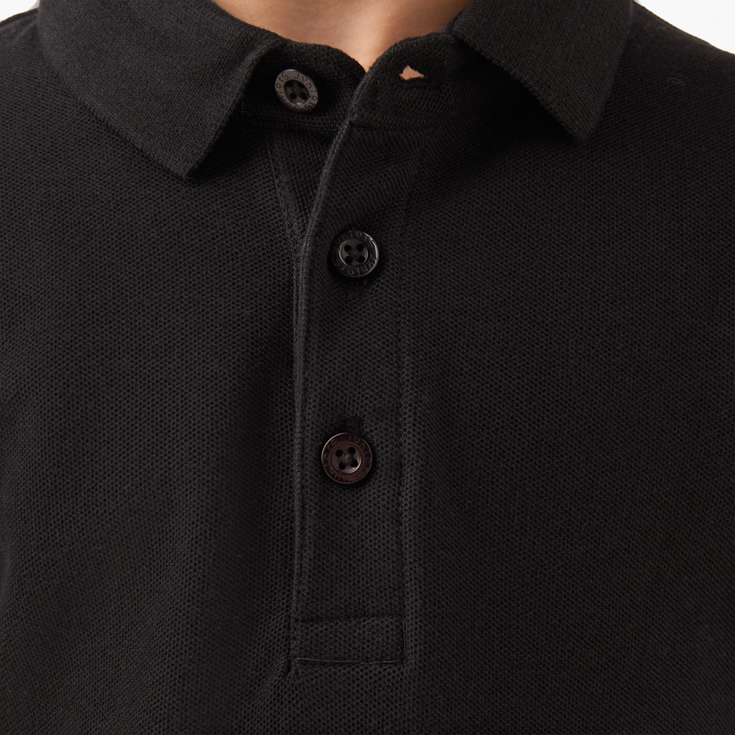Juniors Collared Long Sleeves Polo T-shirt