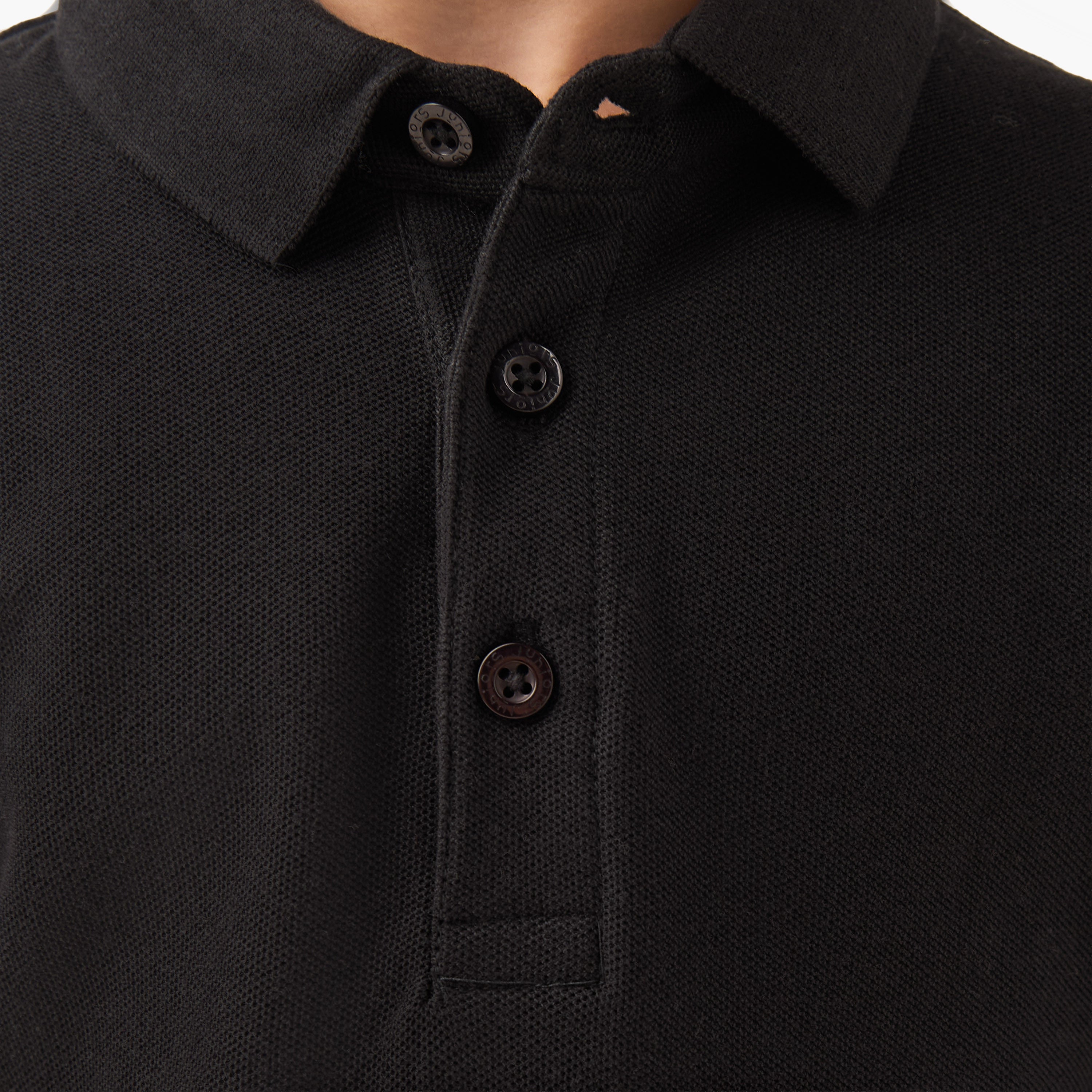 Juniors Collared Long Sleeves Polo T-shirt