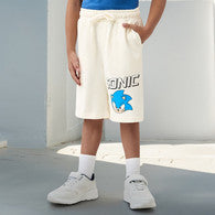 Sonic the Hedgehog Print Shorts with Elasticated Waistband and Pockets-undefined-image-1