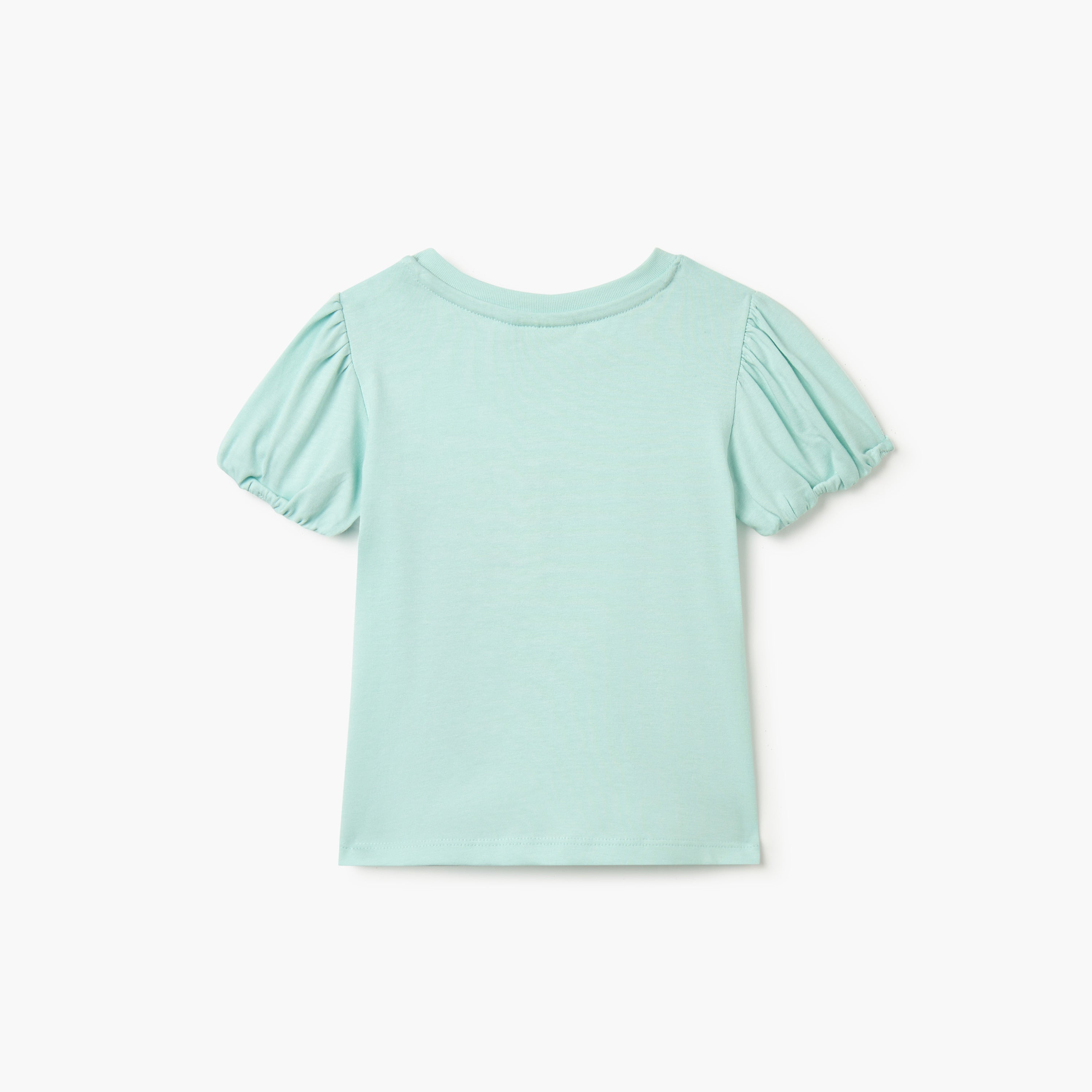 Juniors Swan Applique T-shirt with Short Sleeves