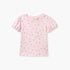Juniors Printed T-shirt with Short Sleeves - Pink / 12-18 mths