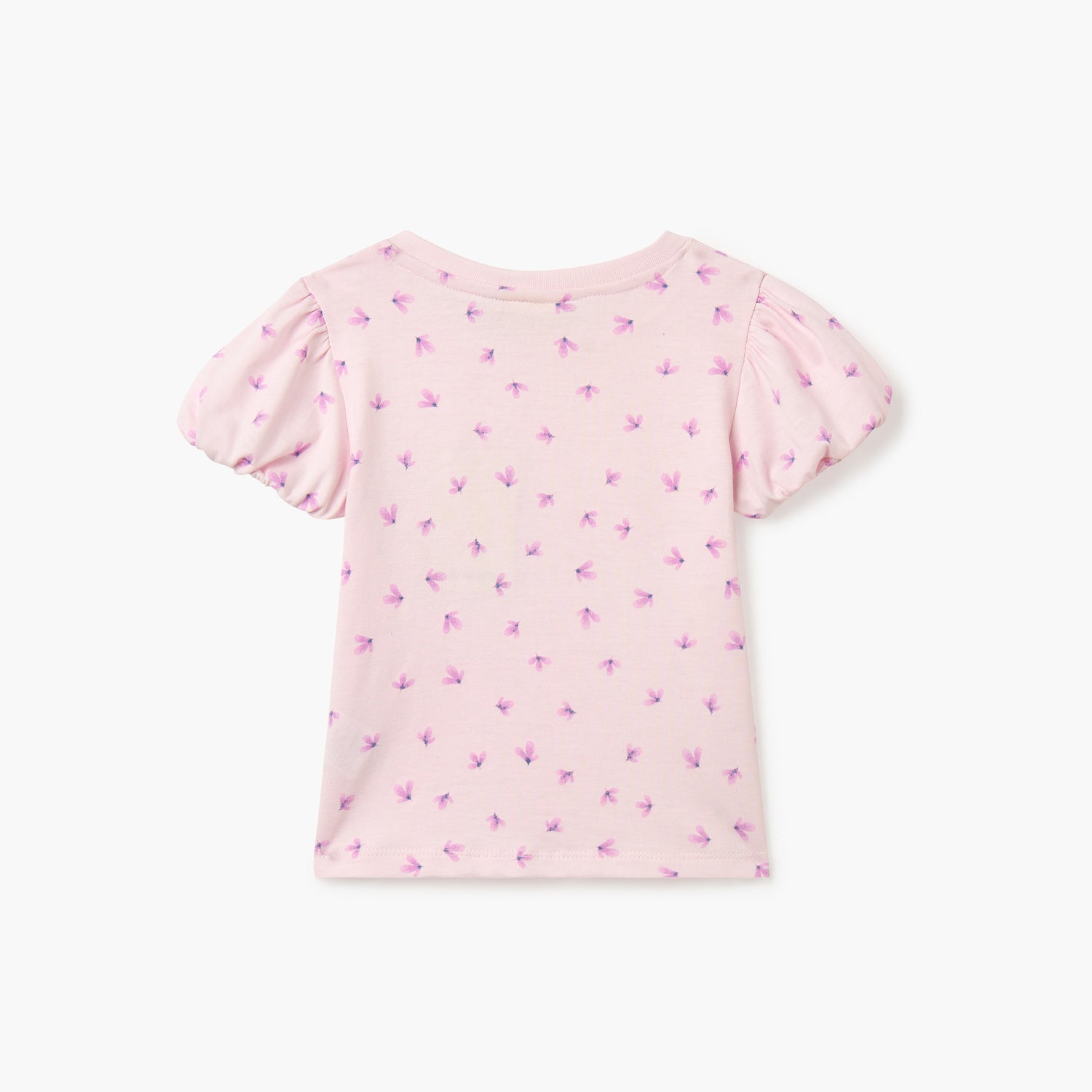 Juniors Printed T-shirt with Short Sleeves