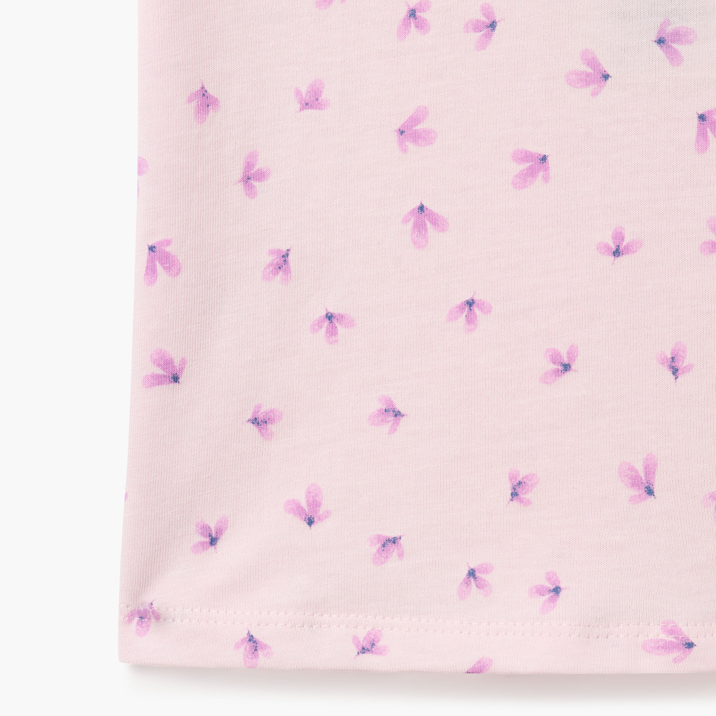 Juniors Printed T-shirt with Short Sleeves
